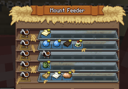 Feeding menu reference